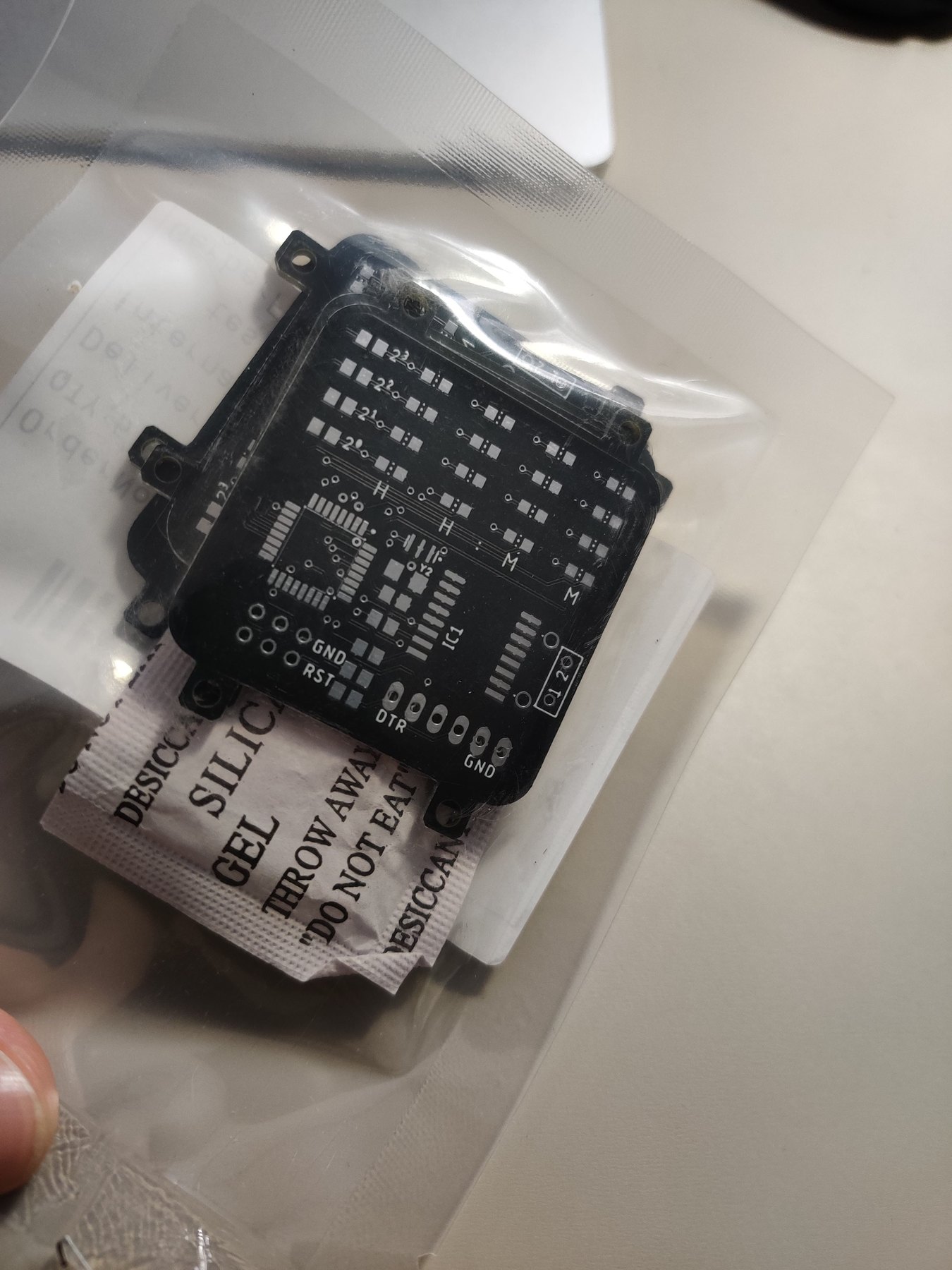 Manufactured BinWatch PCBs arriving in packaging
