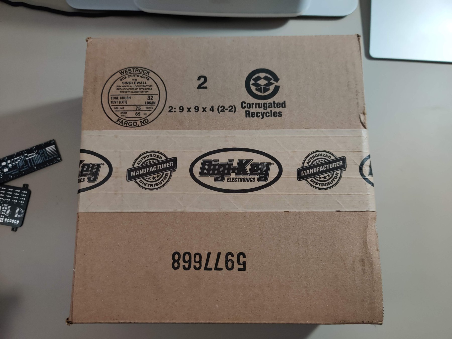 Digi-Key component shipment for BinWatch